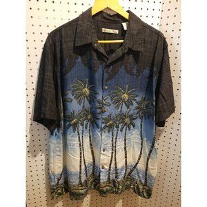 Batik Bay Mens Hawaiian XL Shirt Short Sleeve Button Palm Trees